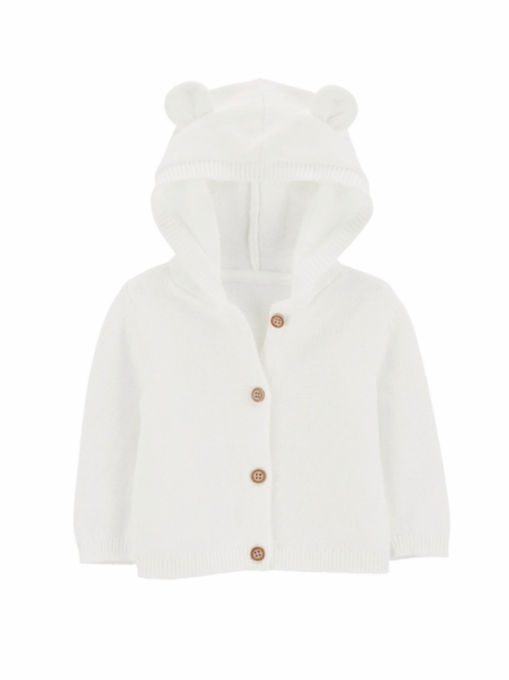 Carters  Newbiorn  Baby Hooded Cardigan w/ bear ears